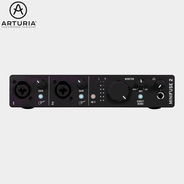 Arturia MiniFuse2 2in/ 2out USB-C Audio Interface - Black