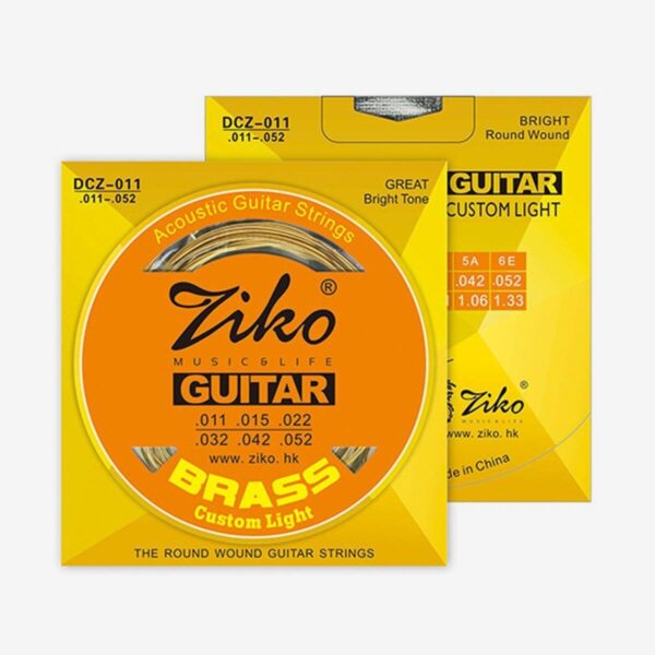 Ziko DCZ 011 Brass Custom Light Acoustic Guitar Strings