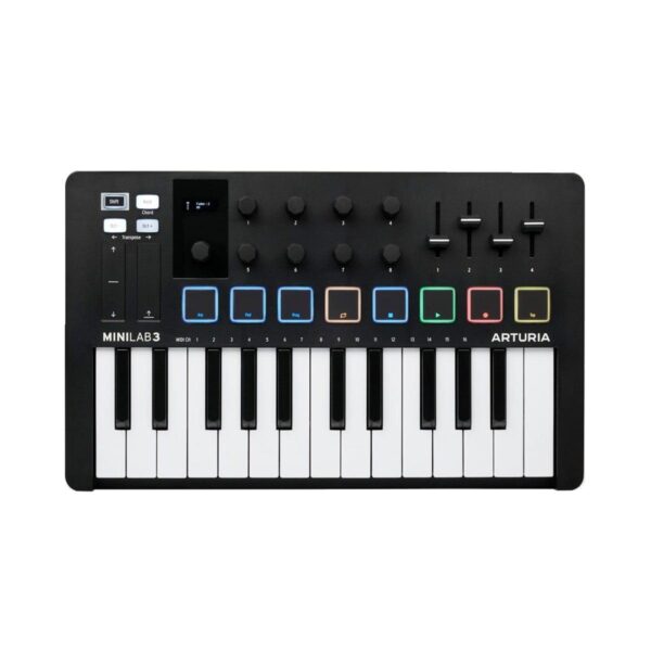 Arturia MiniLab MK3 25 Slim-key Midi Controller Black