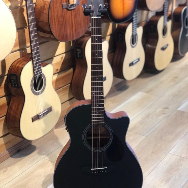 Kepma Eace Semi-acoustic Guitar With Free Capo, strings sets and Kepma Padded Bag And Cable