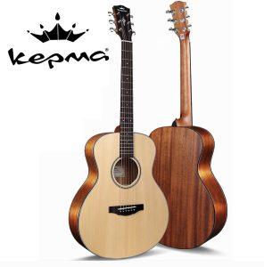 Kepma ES36 36inch Acoustic Travel Guitar With Free Capo, strings sets and Kepma Padded Gig Bag