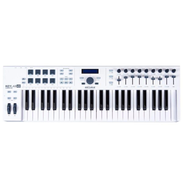 Arturia KeyLab Essential 49 Keyboard Controller, White