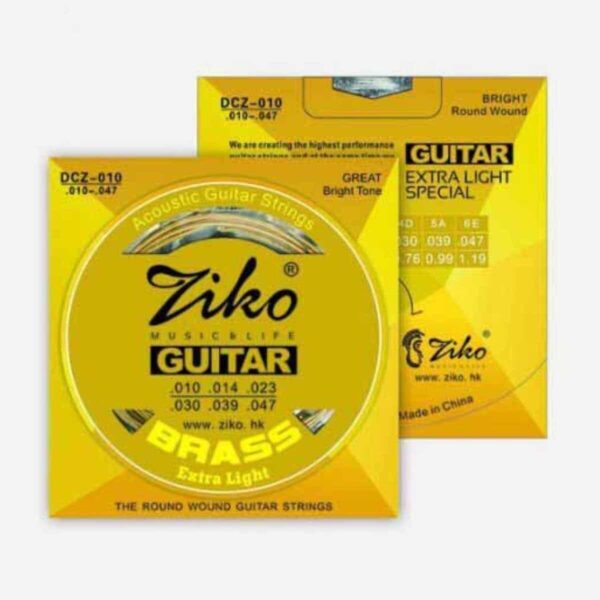Ziko DCZ 10 Brass Extra Light Acoustic Guitar Strings
