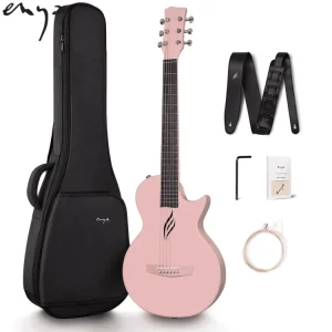 Enya Nova Go 35inch Carbon fiber Acoustic Guitar (Pink)