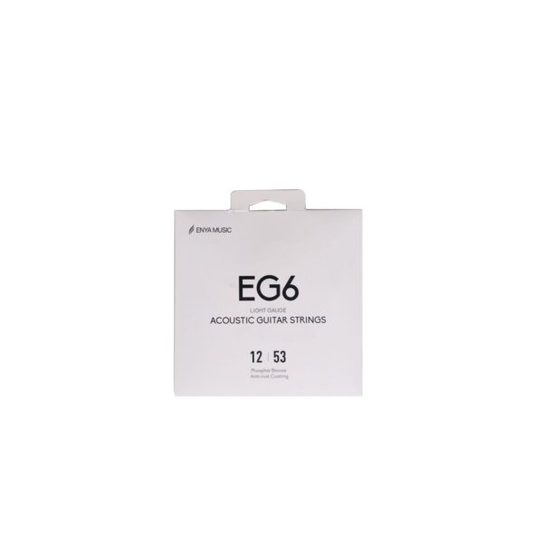 Enya EG6 0.12-0.53 Phosphor Bronze Coated Acoustic Guitar String (Made in USA)