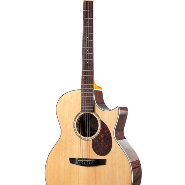 Enya EAQ1E Solid Sitka Spruce Semiacoustic Guitar With 25 mm Waterproof Gigbag