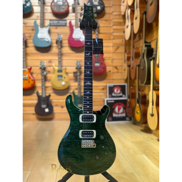 PRS SE Custom 24 Quilt Electric Guitar (Teal Black)
