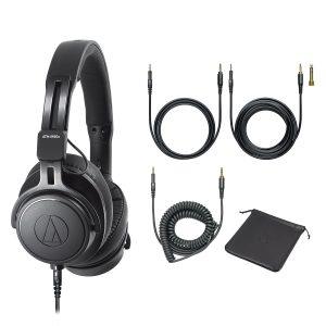 Audio-Technica ATH-M60x Closed-back On-ear Studio Monitoring Headphones