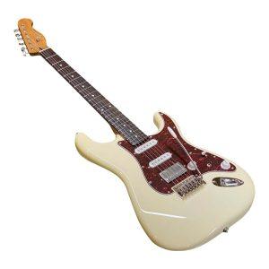 Gilmour Modern Vintage EX RBM Olympic White Electric Guitar With Padded Bag ( 3 ply turtuise)