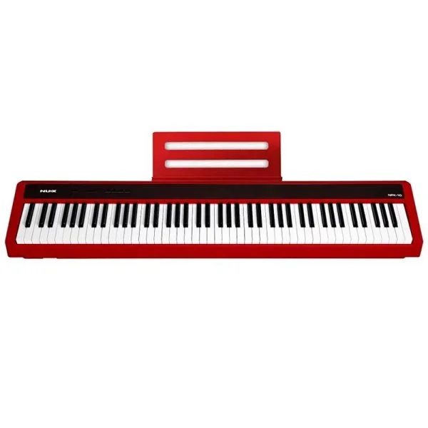 One of the Most Trusted Music Shops in Nepal | R&R Music 129 NUX NPK-10 88-Key Scaled Hammer-Action Portable Digital Piano (Red)