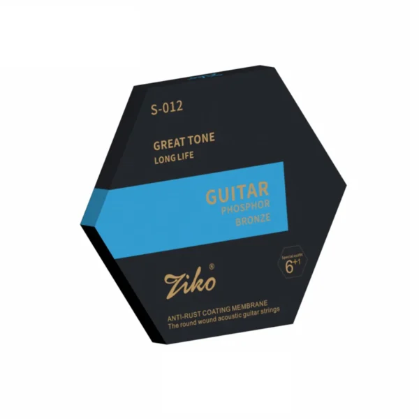 Ziko S-012 Phosphor Broze Acoustic Guitar Strings Set Anti Rust Coated