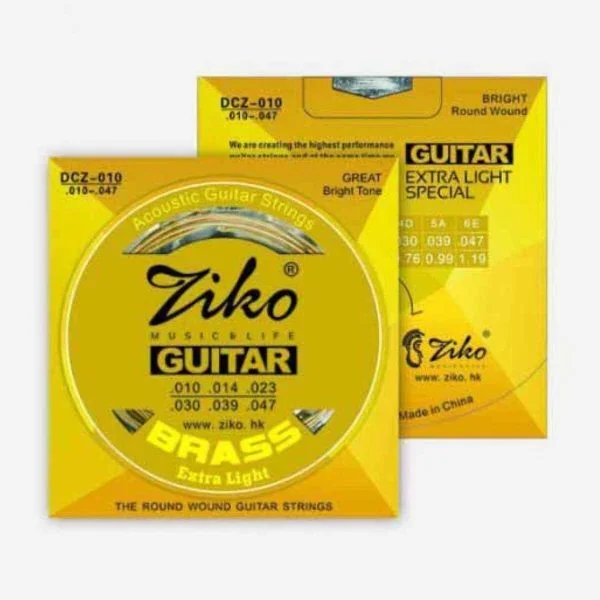Ziko DCZ 10 Brass Extra Light Acoustic Guitar Strings