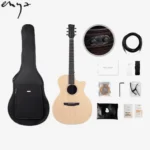 Enya EGAX1 Pro 41inch Transacoustic Guitar With 15 mm Bag ,Capo, String, Cable, Strap and pick