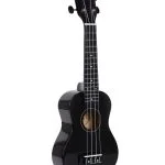Enya Kaka 21 Inch Soprano Ukulele With Waterproof Bag (Black) | Black 21 Inch Soprano Ukulele | Ukulele For Beginners