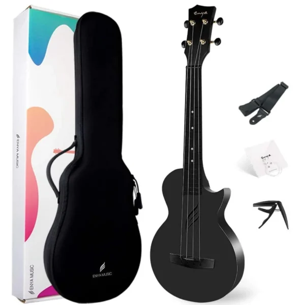 Enya Nova U Carbon Fiber Concert Ukulele With Hard Case