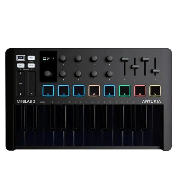 One of the Most Trusted Music Shops in Nepal | R&R Music 68 Arturia Minilab Mk3 25 Slim-Key Controller, Deep Black