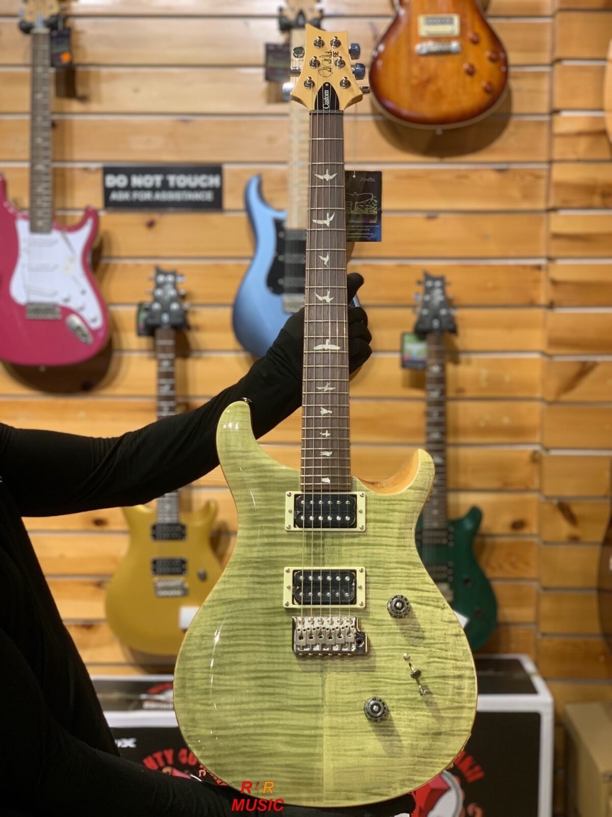 PRS SE Custom 24 Electric Guitar Limited Edition [Trampas Green] - Image 3