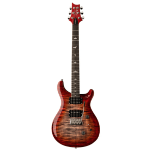PRS SE Custom 24 Electric Guitar in Charcoal Cherry Burst