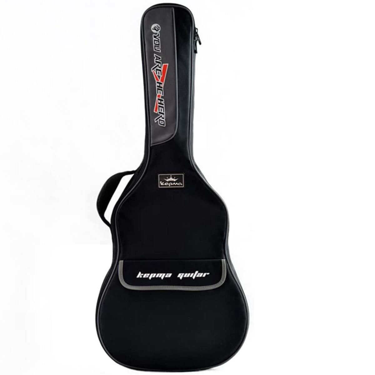 Kepma A1CE Semi-Acoustic Guitar with Padded Bag and Accessories Sunburst - Image 3