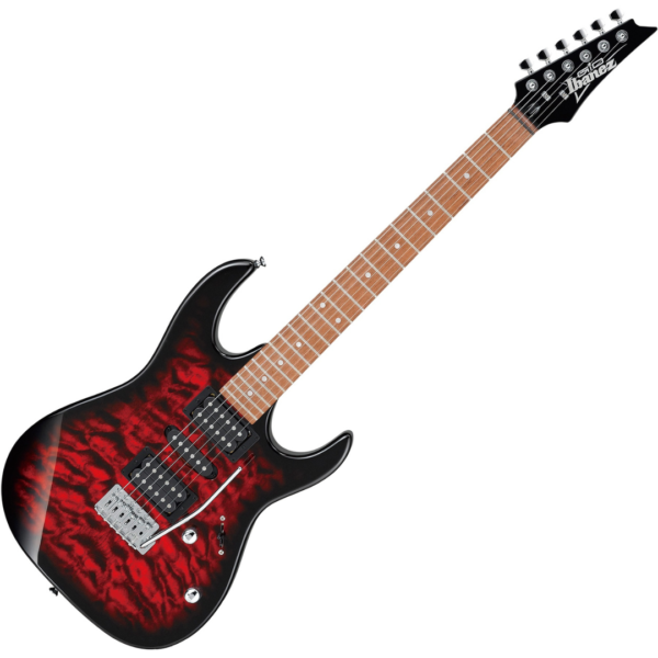 One of the Most Trusted Music Shops in Nepal | R&R Music 99 Ibanez GRX70 QA Electric Guitar Red