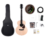 Enya EAX1Pro Max SP1 41inch Carbonized Solid Sitka Top Guitar With Bag and Accessories