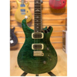 PRS SE Custom 24 Quilt Electric Guitar (Teal Black) - Image 2