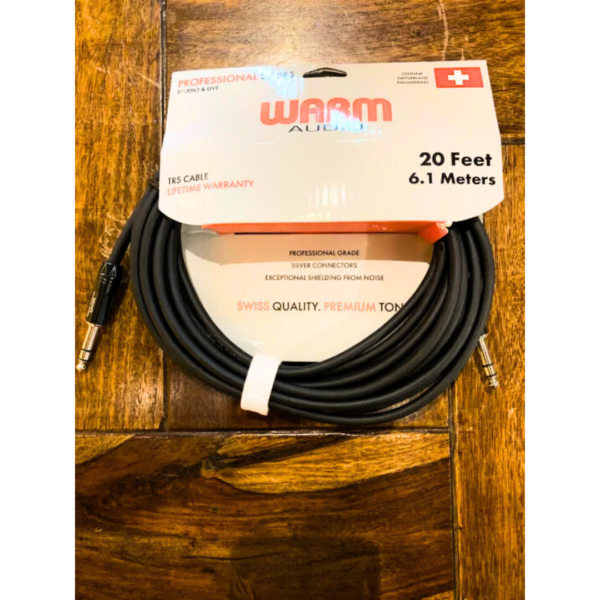 Warm Audio Professional Series 20ft (6m) TRS to TRS Balanced Cable