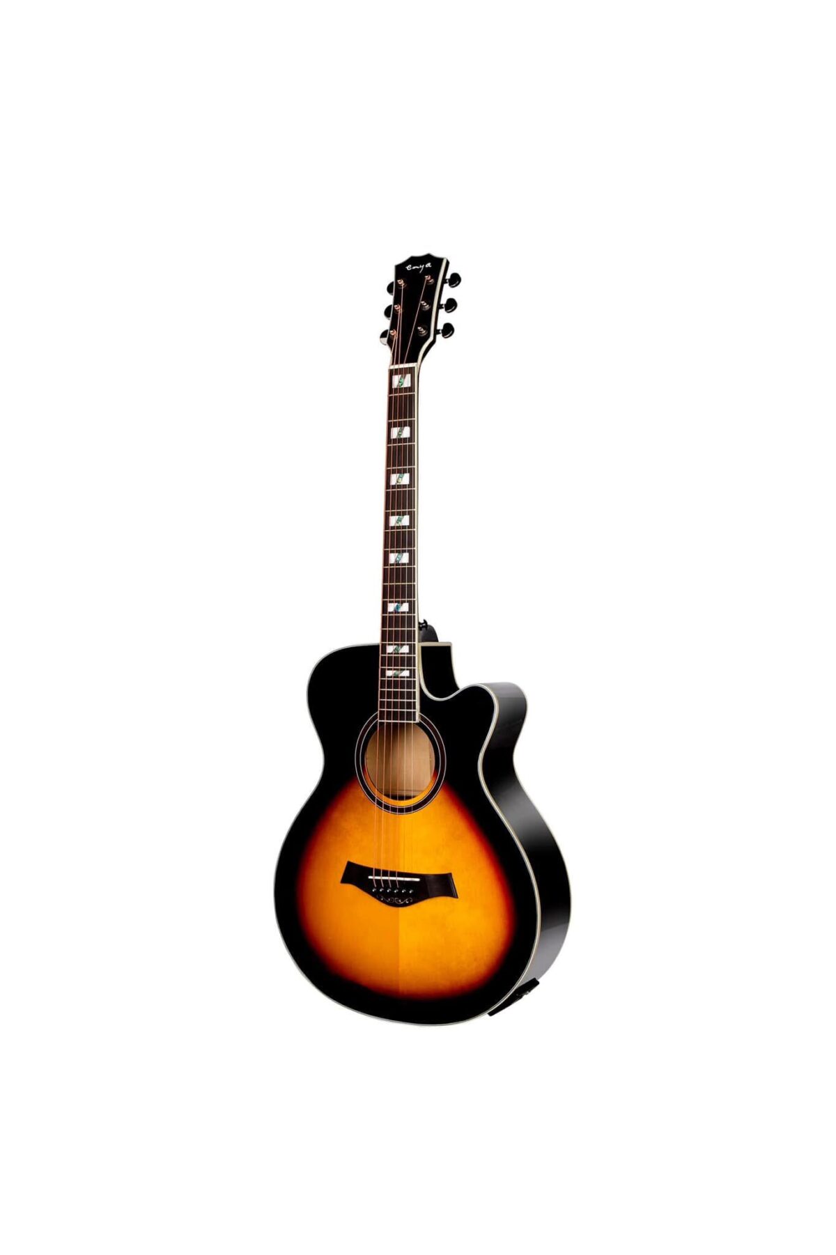 Enya EF18EQ Acoustic-electric Guitar | Sunburst - Image 3