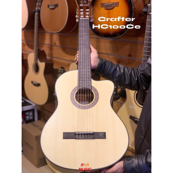One of the Most Trusted Music Shops in Nepal | R&R Music 131 Crafter HC100CE/N Semi-Classical Guitar – Natural Matte Finish
