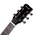 Enya EAX2C Pro Solid Sitka Spruce Top Carbon Fiber Transacoustic Guitar - Image 4