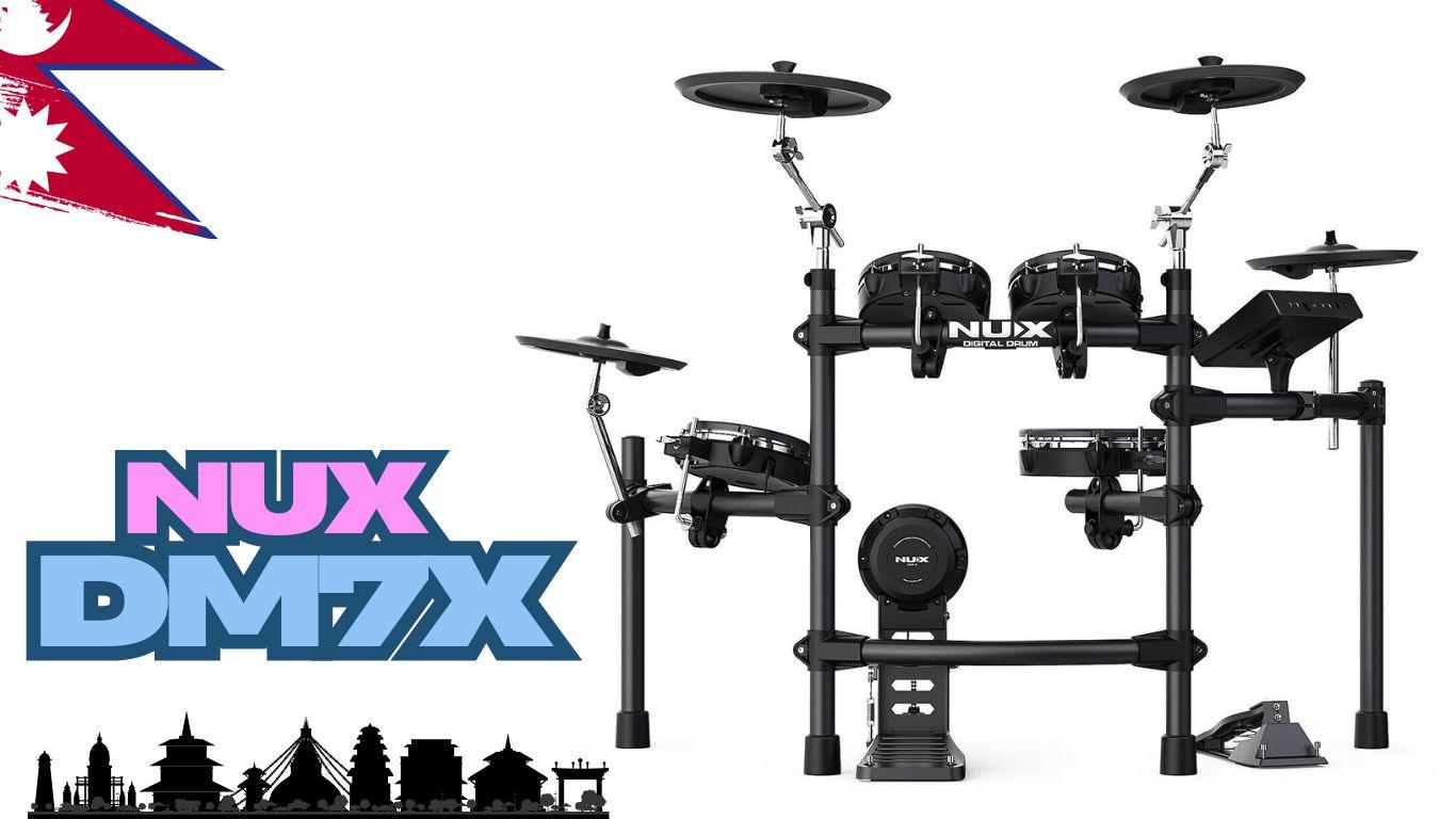 READ | NUX DM7X Professional 9-Piece Electronic Drum Kit In Nepal. 1 NUX DM7X