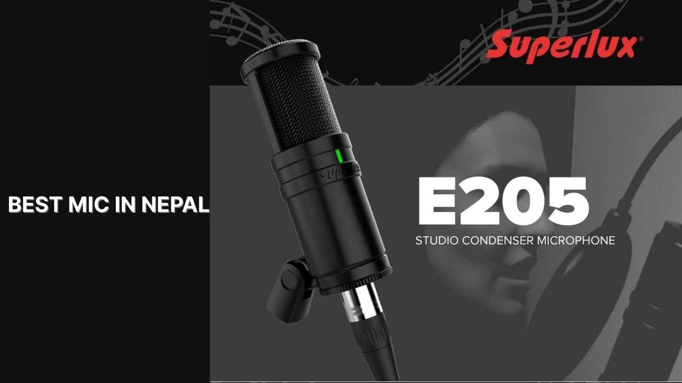 Authorized | Superlux E205 Condenser Microphone | Best Budget Mic In Nepal 1 Superlux E205 Condenser Microphone