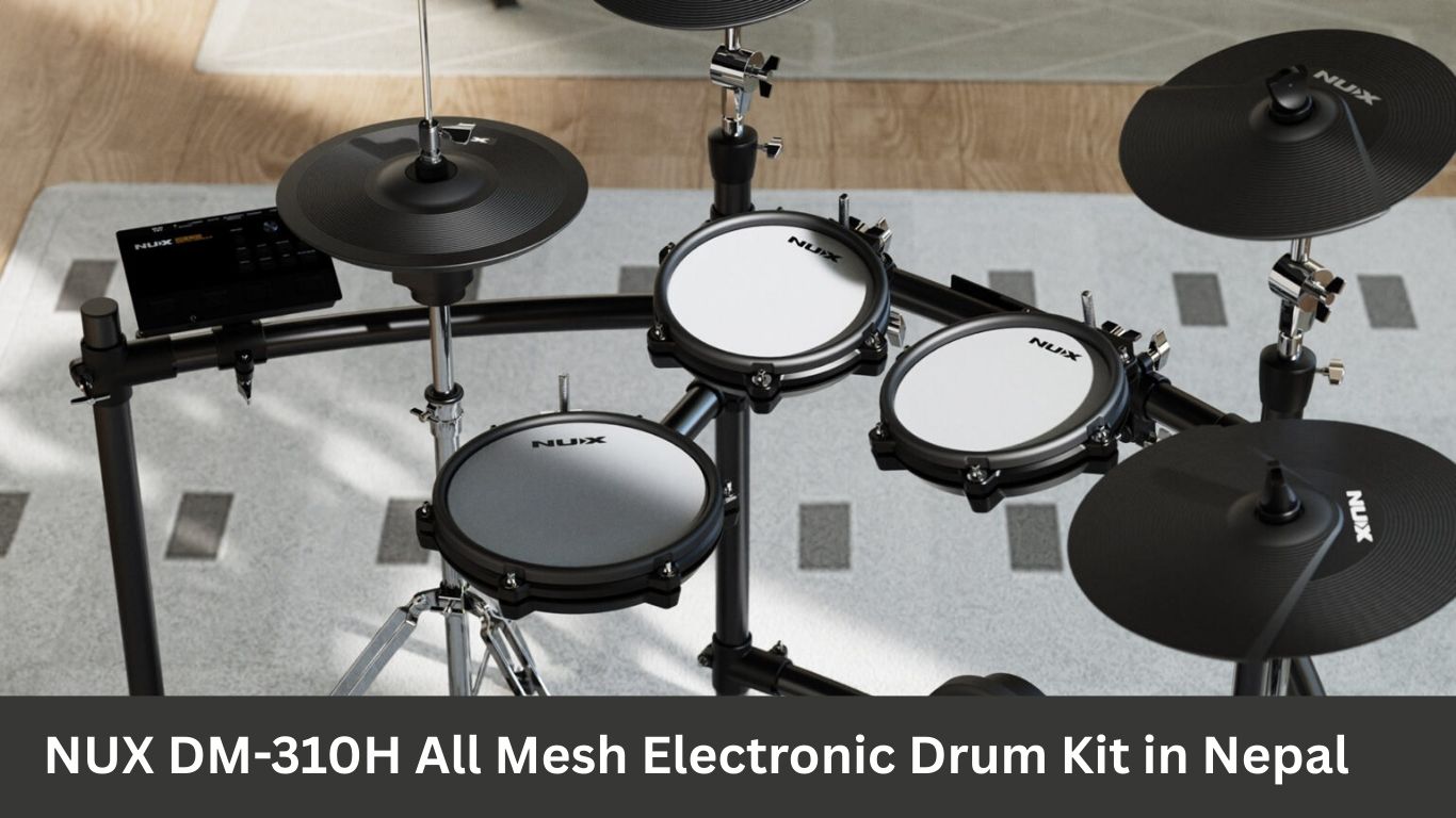 Authorised | NUX DM-310H All Mesh Electronic Drum Kit in Nepal 1 NUX DM 310H All Mesh Electronic Drum Kit in Nepal